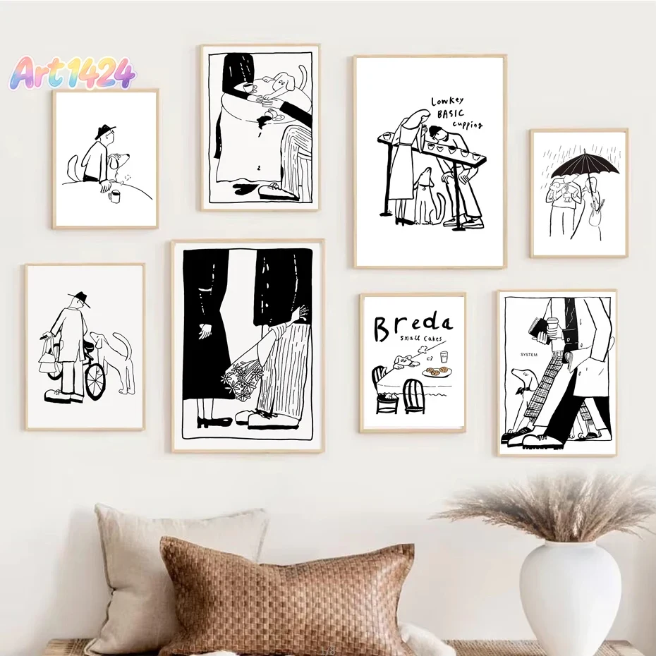 Modern Korean Lifestyle - 1 Stück Skandinavisches Minimalistisches Kunstposter Moderner