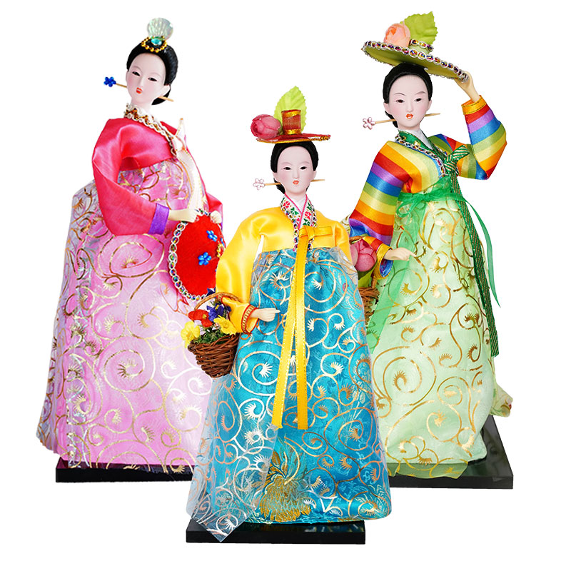 Korean Lifestyle Movie - 30CM Koreanische Nationale Puppe Hochzeit Kreative